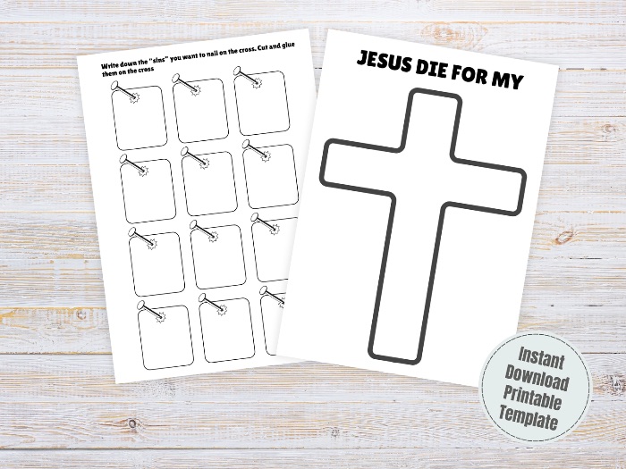 Good Friday activity for kids to learn about the Cross