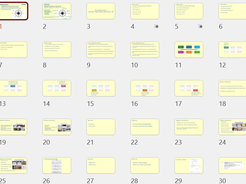 Geography Skills 5 Fieldwork Introduction Percentage Increase Data Types and Exam Practice