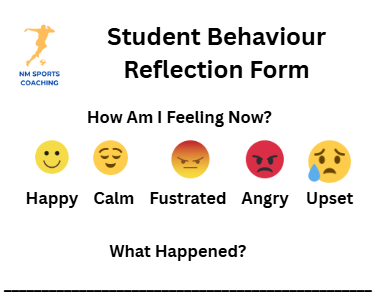 Student Behaviour Reflection Form
