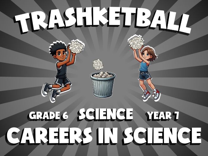 Careers in Science TRASHKETBALL Science Game | No-Prep Year 7 Review Activity