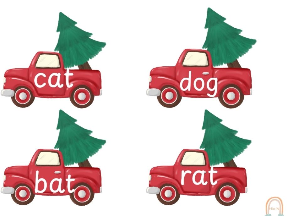 Christmas CVC Words