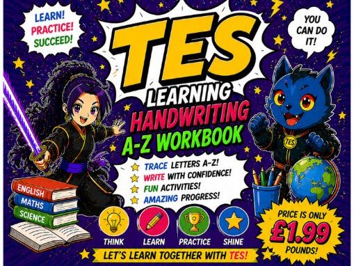 Rumi Handwriting A–Z Workbook | Alphabet Tracing Worksheets | Early Years & KS1 | Fun Comic Style