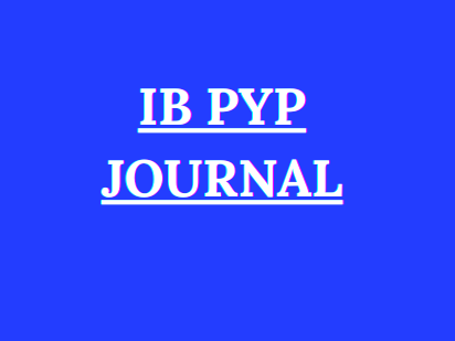 IB PYP JOURNAL with colorful pages