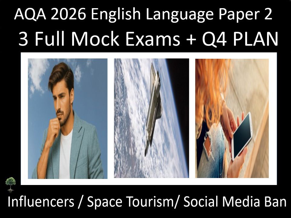 Three AQA 2026 English Language Paper 2 Mock Exams | Q4 PLAN