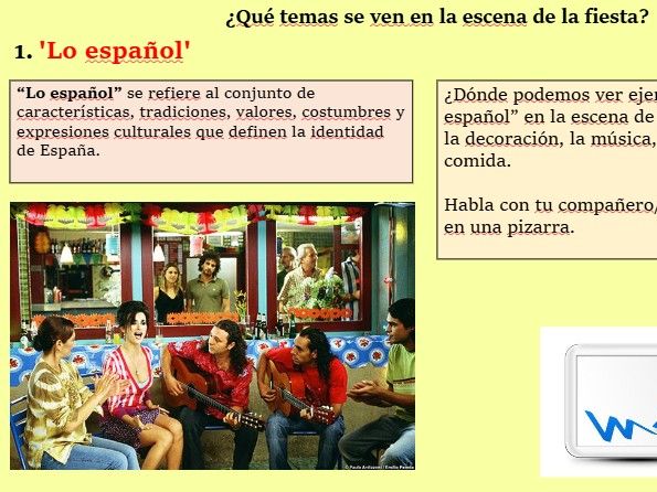 Volver Lesson 15 Los temas en la escena de la fiesta