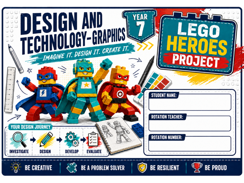 Year 7 Design & Technology – LEGO Heroes Graphics Project Booklet