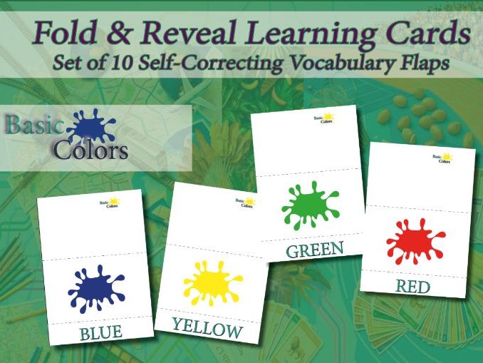 10  Flash Cards. Basic Colors