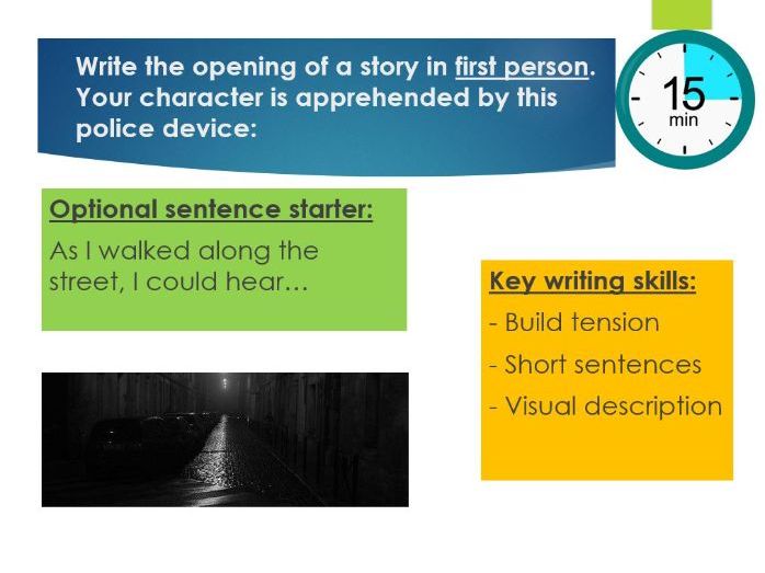 'The Pedestrian' Lesson - Science Fiction Unit (Year 9)