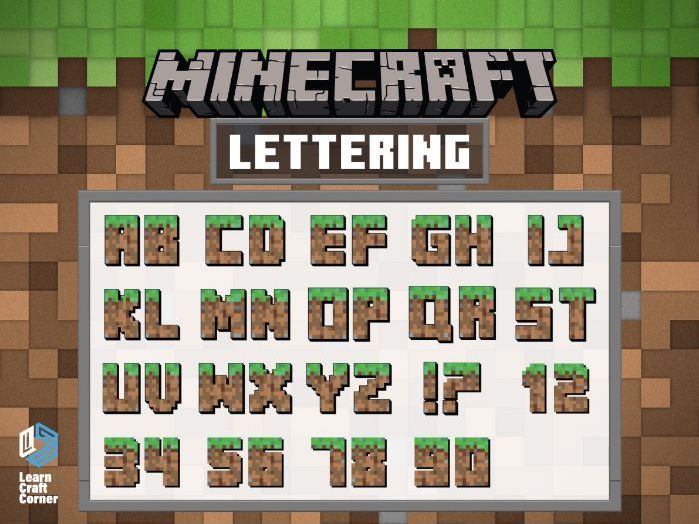 Level Up Your Classroom with Minecraft-Themed Lettering