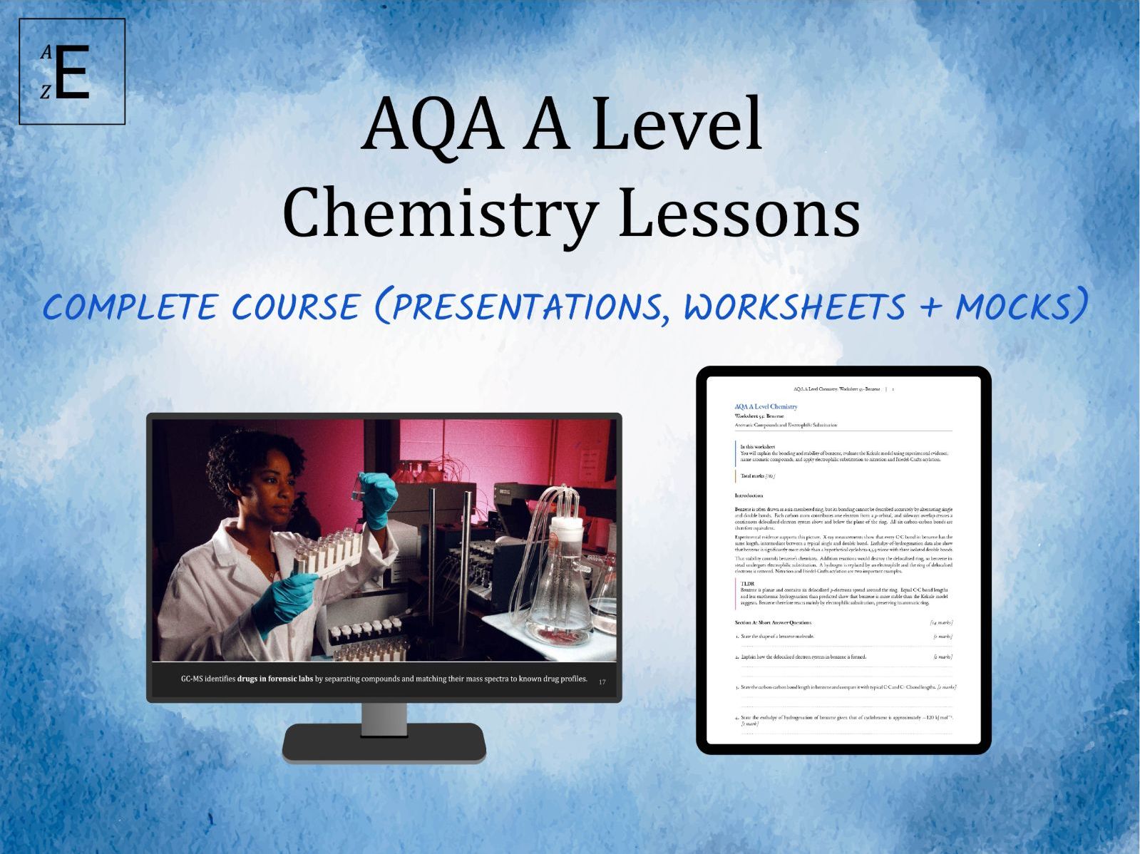 AQA A Level Chemistry Lessons - The Complete Course (Presentations, Worksheets and Mocks)