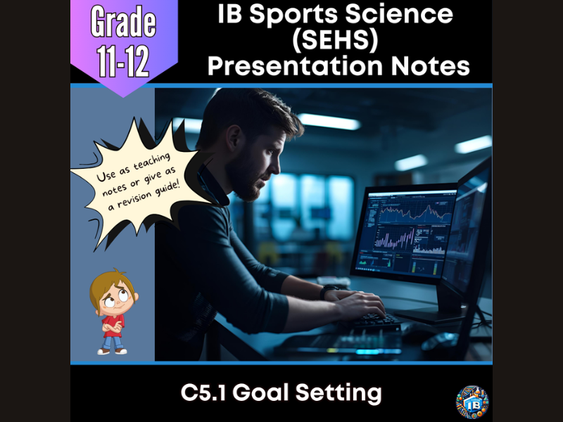 IB SEHS C5.1: Goal Setting Teaching Notes & Revision Guide 2026