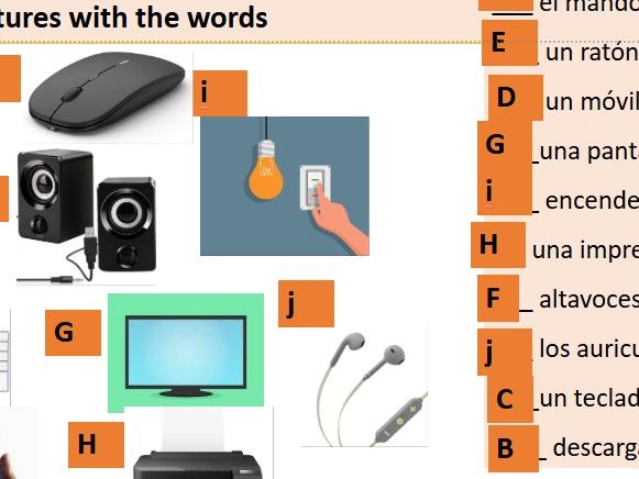 La tecnologia - Spanish KS3