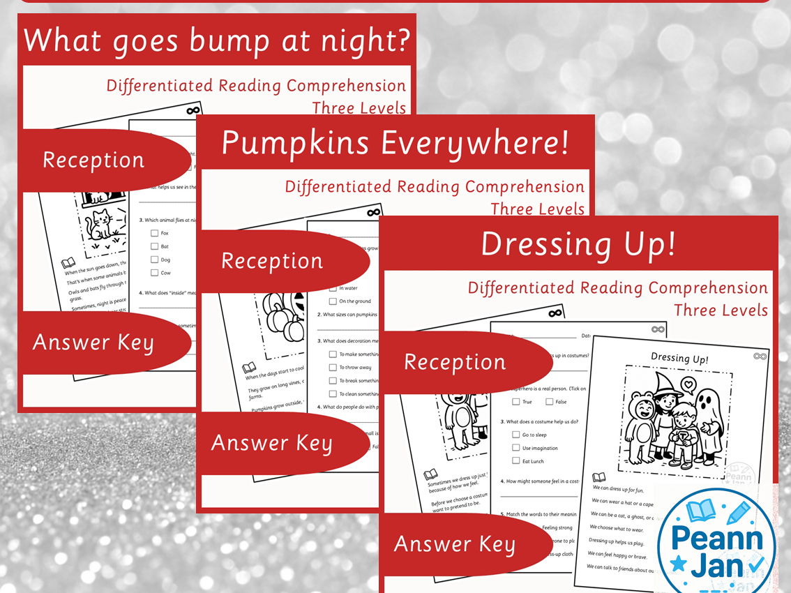 Reception Reading Comprehension - Halloween Bundle