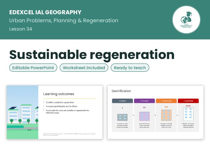 Sustainable urban regeneration – Edexcel IAL Geography