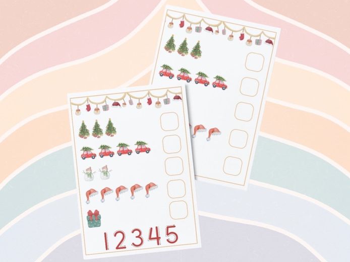 Christmas Count & Write 1-5 & 6-10