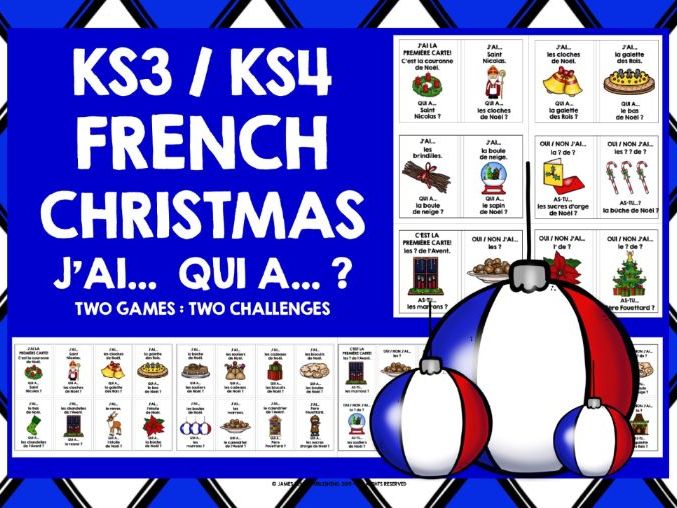 FRENCH CHRISTMAS I HAVE, WHO HAS?
