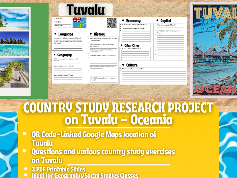 Country Study Research Project - Tuvalu - Social Studies Report - Oceania
