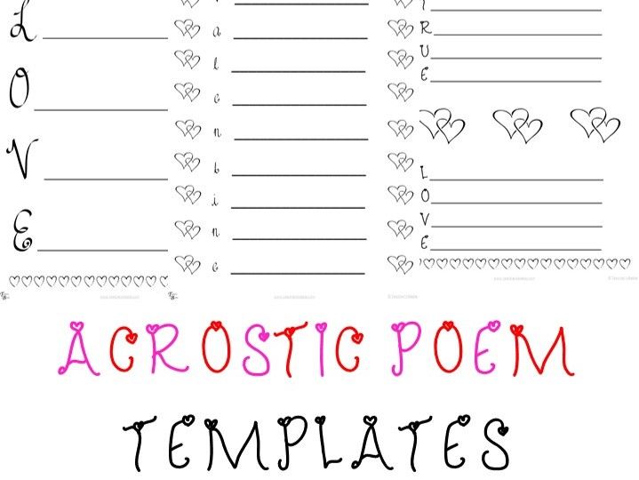 Free Printable Acrostics - Colab