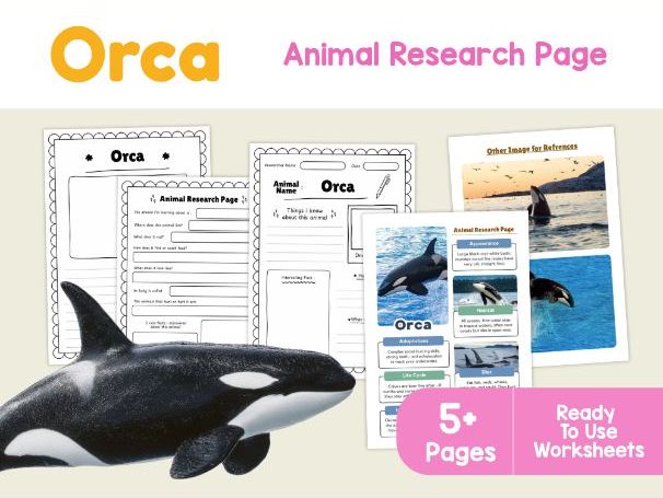 Orca Research Project | Killer Whale Science Worksheets for Kids