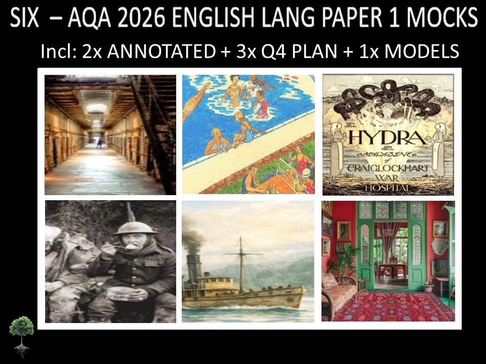 SIX - AQA PAPER 1 | 2026 FULL MOCKS | ANNOTATED | Q4 PLAN | MODELS