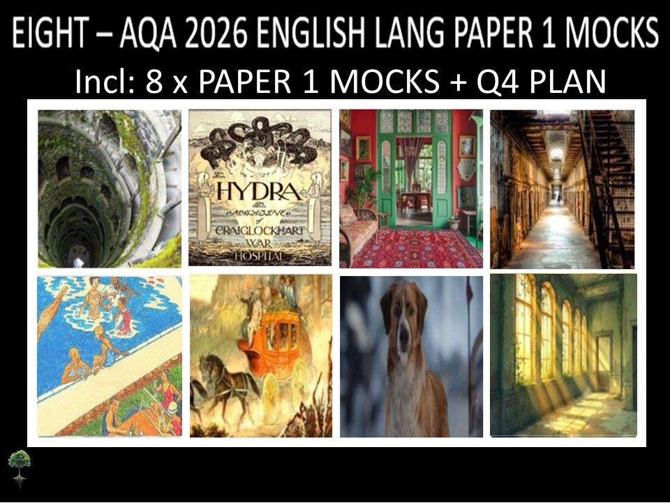 EIGHT - AQA PAPER 1 | 2026 FULL MOCKS | Q4 PLAN
