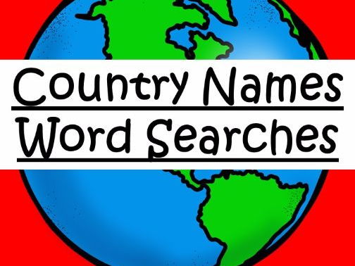 Country Names Word Searches