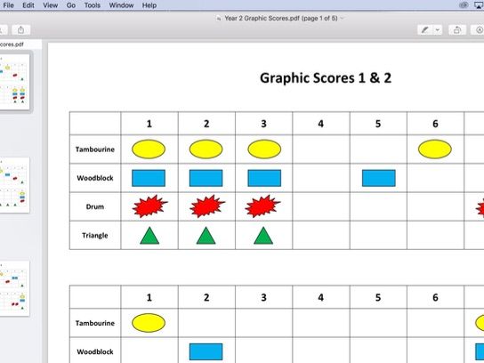 Year 2 Music lesson plan - Graphic Scores | Teaching Resources