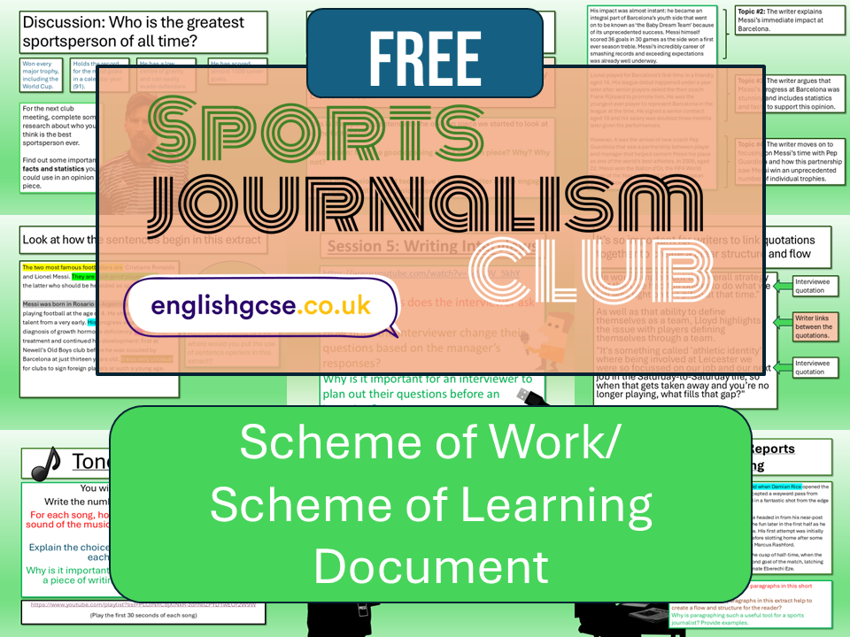 English Sports Journalism Club