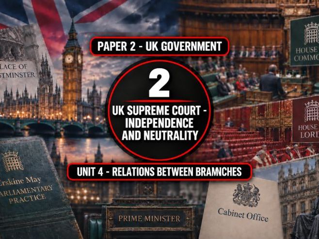 2 Relations between branches - UK Supreme Court - Independence and Neutrality