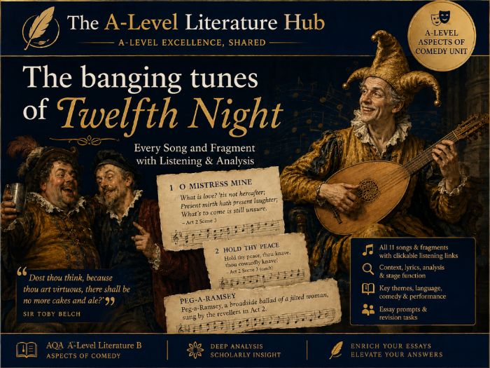 Twelfth Night Songs and Fragments – AQA A-Level Literature B Aspects of Comedy