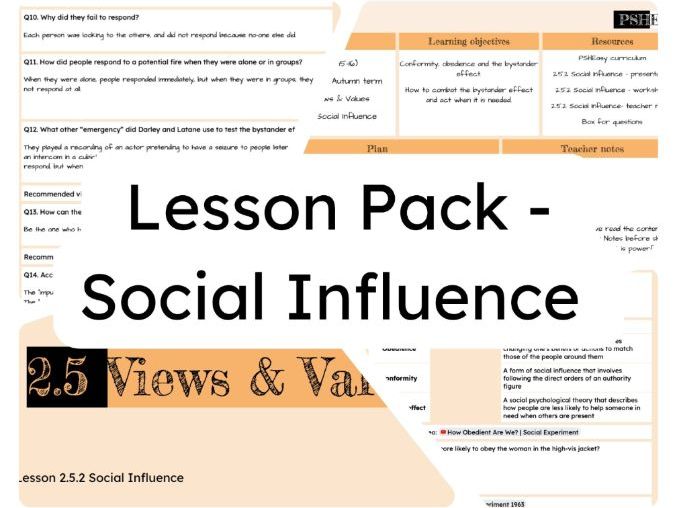 2.5.2 Social Influence Lesson Pack