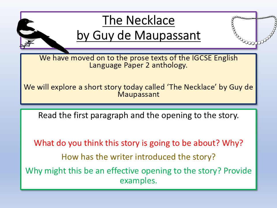 The Necklace Guy de Maupassant