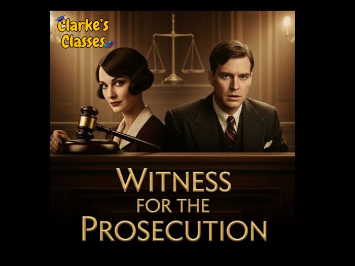 GCSE Drama Witness for the Prosecution Lesson Pack – AQA (Adaptable for All Exam Boards)