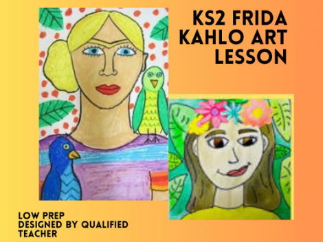 KS2 Frida Kahlo Self Portrait Art Lesson