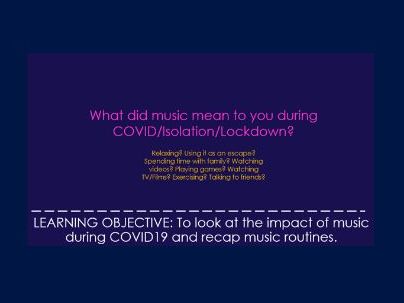 The Impact of COVID on music