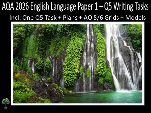 Question 5 - AQA 2026 GCSE English Language Paper 1 | Plans, AO Grids, Models - (Pla)