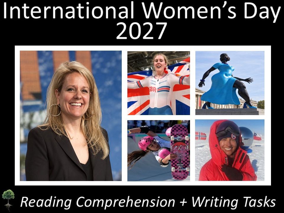 International Women’s Day 2027 | 5 Reading Comprehension + Writing Resources