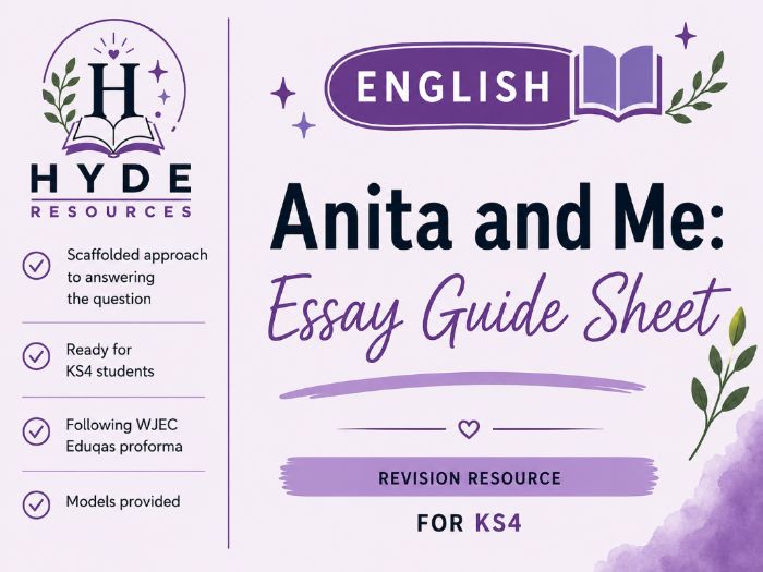 Anita and Me Essay Scaffold
