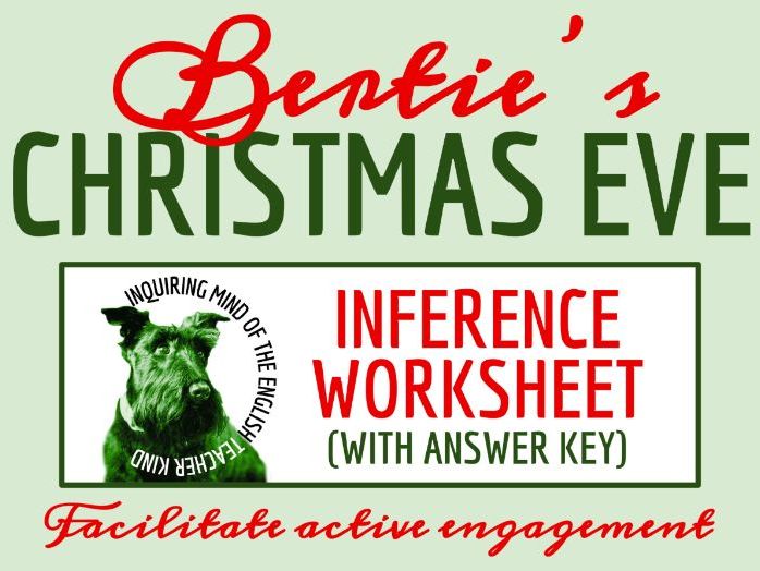 "Bertie's Christmas Eve" by Saki Literary Analysis Worksheet | Holiday Reading Activity