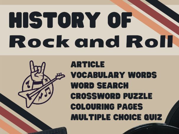 History of Rock and Roll - No Prep Emergency Sub Plans for Non Music Subs