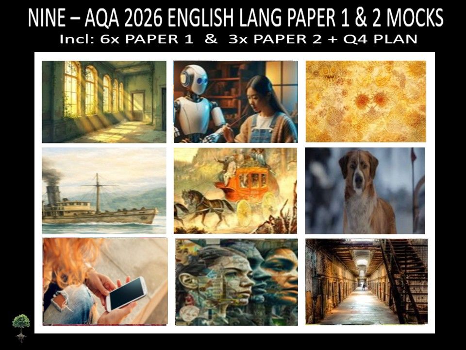 NINE - AQA PAPER 1 & 2 | 2026 FULL MOCKS | Q4 PLAN