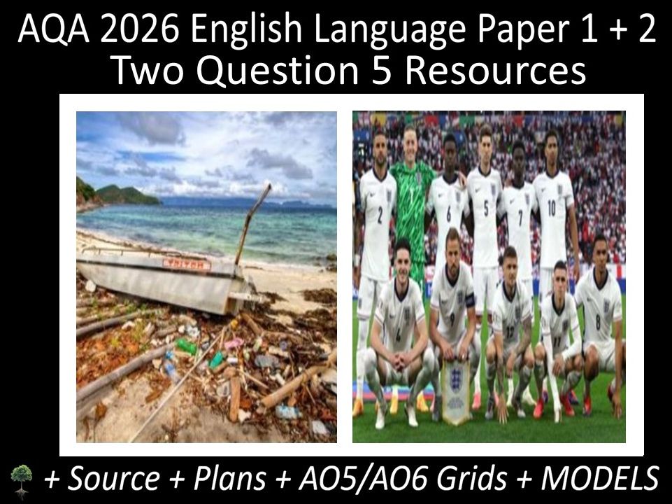 Two Question 5: AQA 2026 English Language Paper 1 + 2 | Resources