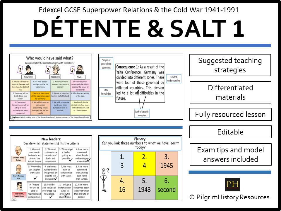 Edexcel GCSE Cold War: Détente and SALT 1