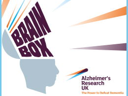 Alzheimer's Research UK Brain Box