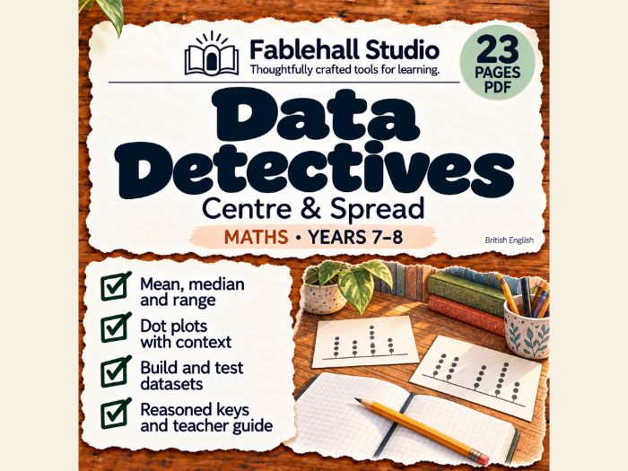 Data Detectives: Centre & Spread | Years 7–8