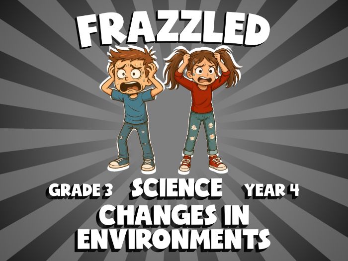 Changes in Environments FRAZZLED Science Game | No-Prep Year 4 Review Activity