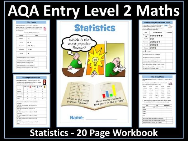 Statistics AQA Entry Level 2 Maths