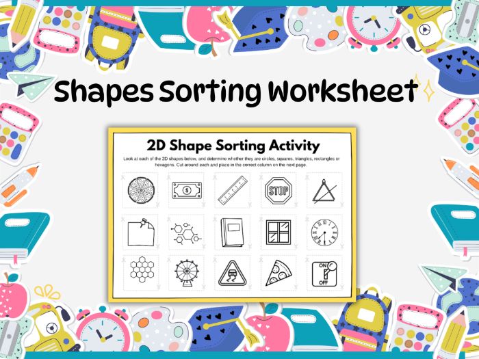 Shapes Sorting Worksheet