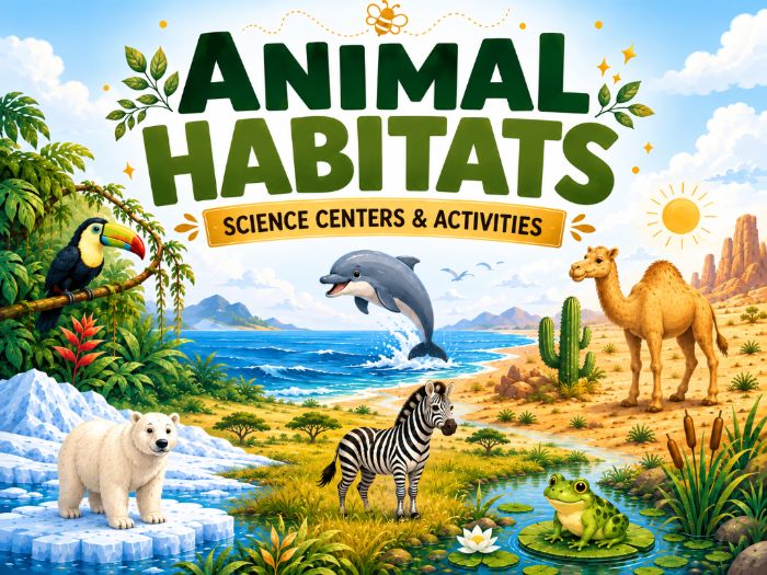 Animal Habitats Science Centers & Activities | Habitat Worksheets | Kindergarten–2nd Grade
