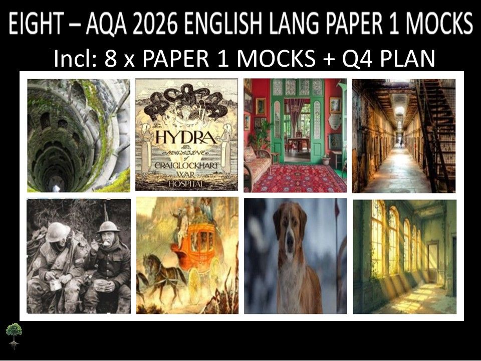 EIGHT - AQA  PAPER 1 | 2026 FULL MOCKS  | Q4 PLAN